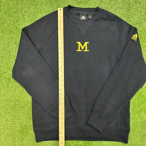 Vintage Adidas Michigan Wolverines Sweatshirt Crewneck Mens Size Medium - Picture 4 of 6